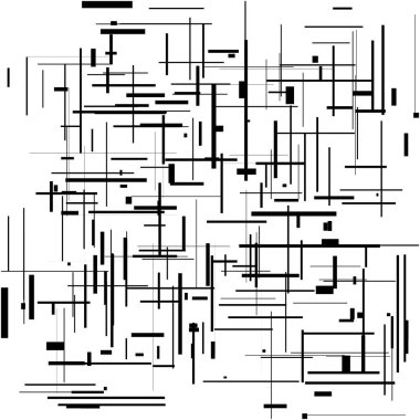 Rastgele, kaotik ızgara, ağ deseni, rastgele çizgilerle geometrik doku