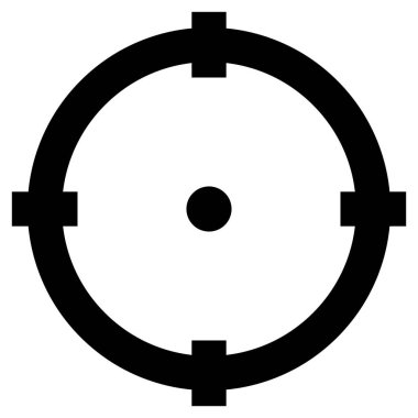 Crosshair, hedef işareti, retikül simgesi, sembol
