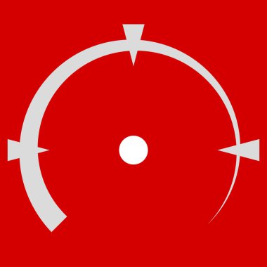 Crosshair, hedef işareti, retikül simgesi, sembol