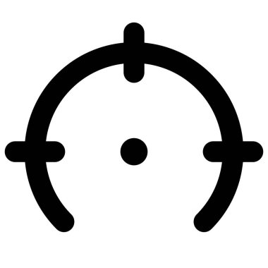 Crosshair, hedef işareti, retikül simgesi, sembol
