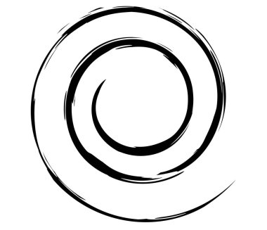 Spiral, girdap, girdap ve girdap soyut vektör tasarım elementi - stok vektör illüstrasyonu, klip- sanat grafikleri