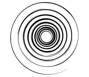 Spiral, girdap, girdap ve girdap soyut vektör tasarım elementi - stok vektör illüstrasyonu, klip- sanat grafikleri