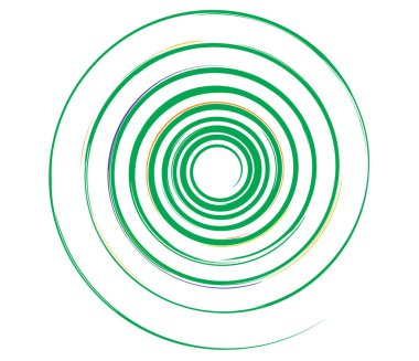 Spiral, girdap, girdap ve girdap soyut vektör tasarım elementi - stok vektör illüstrasyonu, klip- sanat grafikleri