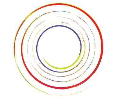 Spiral, girdap, girdap ve girdap soyut vektör tasarım elementi - stok vektör illüstrasyonu, klip- sanat grafikleri