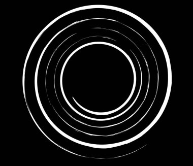 Spiral, girdap, girdap ve girdap soyut vektör tasarım elementi - stok vektör illüstrasyonu, klip- sanat grafikleri