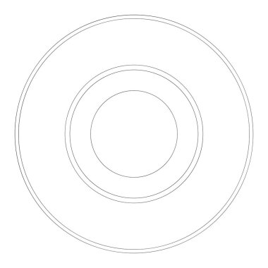 Soyut rastgele daireler geometrik dairesel öge