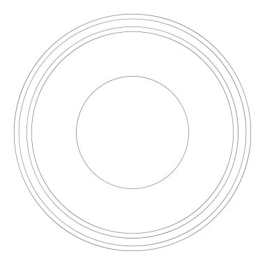Soyut rastgele daireler geometrik dairesel öge
