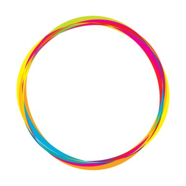 Soyut rastgele daireler geometrik dairesel öge