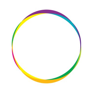 Soyut rastgele daireler geometrik dairesel öge