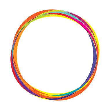 Soyut rastgele daireler geometrik dairesel öge