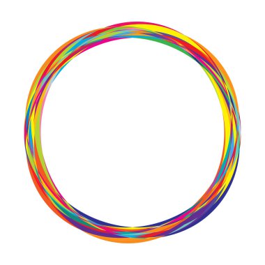 Soyut rastgele daireler geometrik dairesel öge