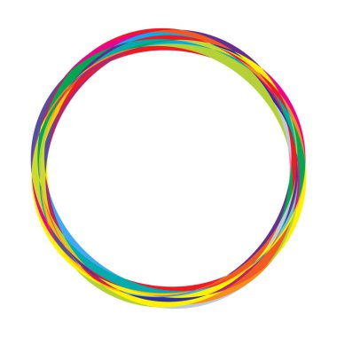 Soyut rastgele daireler geometrik dairesel öge