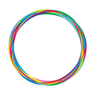 Soyut rastgele daireler geometrik dairesel öge