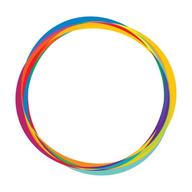 Soyut rastgele daireler geometrik dairesel öge