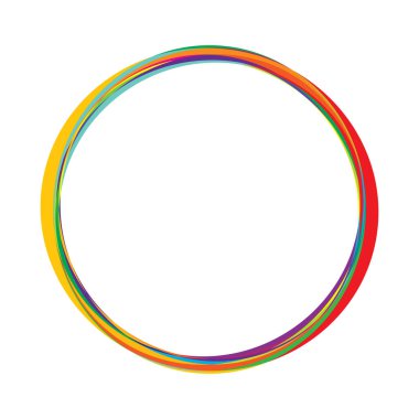 Soyut rastgele daireler geometrik dairesel öge