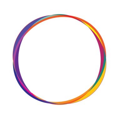 Soyut rastgele daireler geometrik dairesel öge