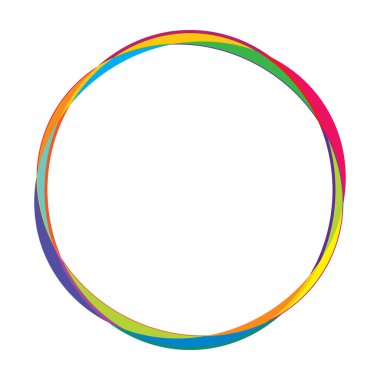 Soyut rastgele daireler geometrik dairesel öge