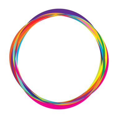 Soyut rastgele daireler geometrik dairesel öge