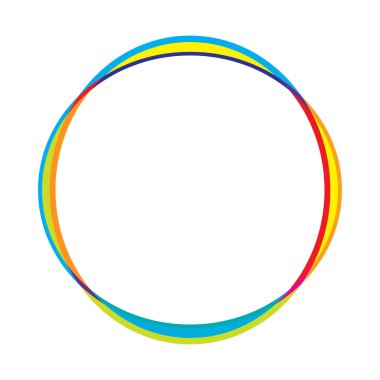 Soyut rastgele daireler geometrik dairesel öge