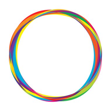 Soyut rastgele daireler geometrik dairesel öge