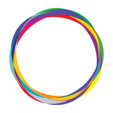 Soyut rastgele daireler geometrik dairesel öge