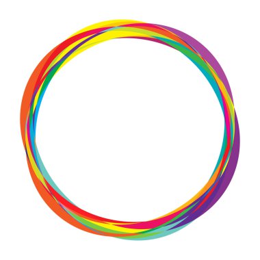 Soyut rastgele daireler geometrik dairesel öge