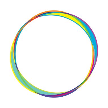 Soyut rastgele daireler geometrik dairesel öge