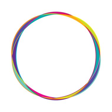 Soyut rastgele daireler geometrik dairesel öge