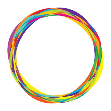 Soyut rastgele daireler geometrik dairesel öge