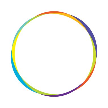 Soyut rastgele daireler geometrik dairesel öge