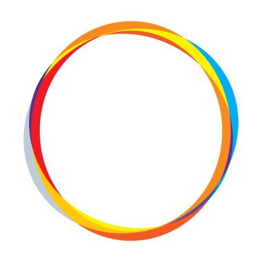 Soyut rastgele daireler geometrik dairesel öge