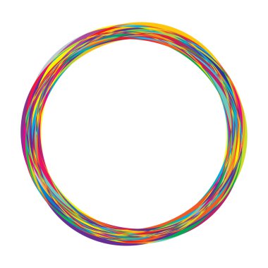 Soyut rastgele daireler geometrik dairesel öge