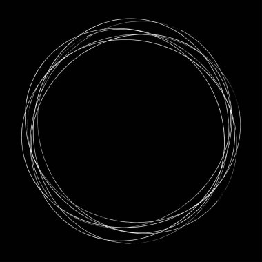 Soyut rastgele daireler geometrik dairesel grungy, desenli boya fırçası, fırça etkisi tasarım elementi