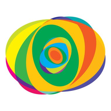 Soyut rastgele daireler geometrik dairesel öge