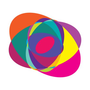 Soyut rastgele daireler geometrik dairesel öge