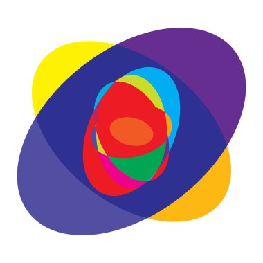 Soyut rastgele daireler geometrik dairesel öge