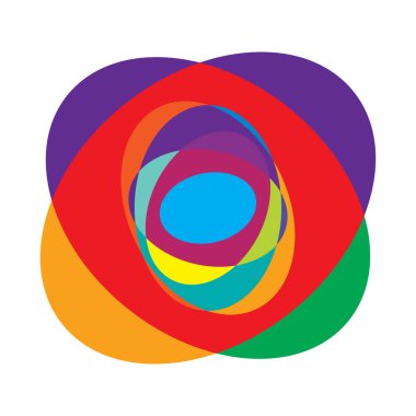 Soyut rastgele daireler geometrik dairesel öge