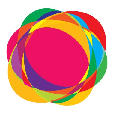 Soyut rastgele daireler geometrik dairesel öge