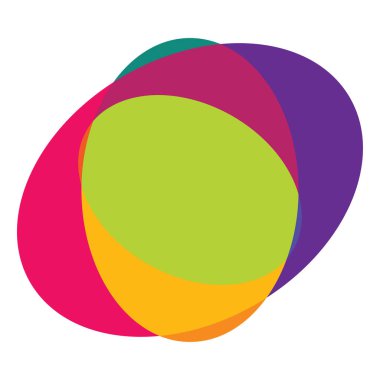 Soyut rastgele daireler geometrik dairesel öge