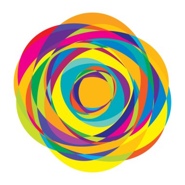 Soyut rastgele daireler geometrik dairesel öge