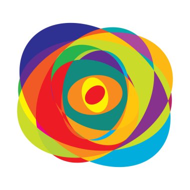 Soyut rastgele daireler geometrik dairesel öge