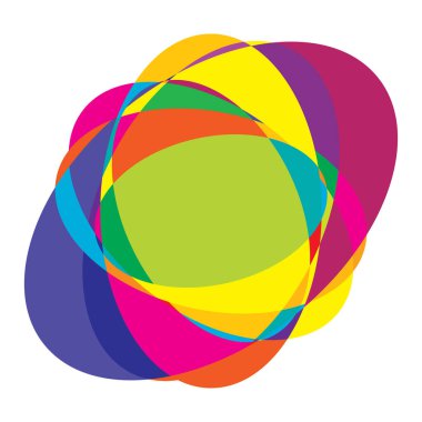 Soyut rastgele daireler geometrik dairesel öge