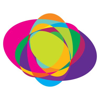 Soyut rastgele daireler geometrik dairesel öge