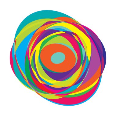 Soyut rastgele daireler geometrik dairesel öge