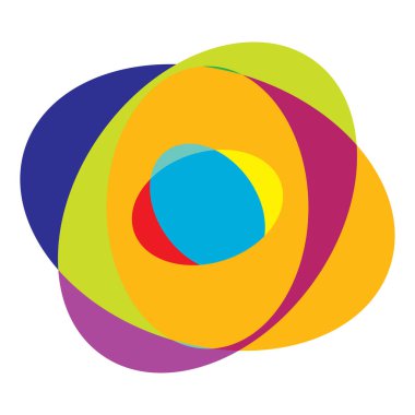 Soyut rastgele daireler geometrik dairesel öge