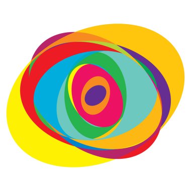 Soyut rastgele daireler geometrik dairesel öge