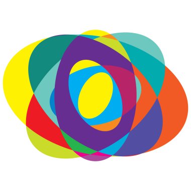 Soyut rastgele daireler geometrik dairesel öge