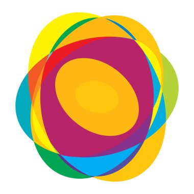 Soyut rastgele daireler geometrik dairesel öge