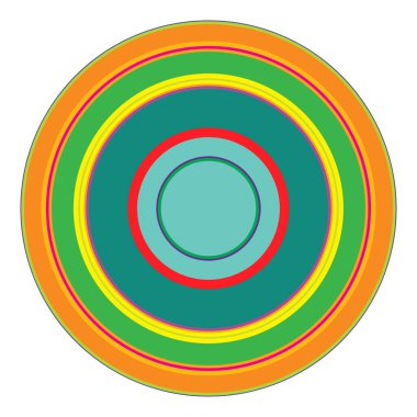 Soyut rastgele daireler geometrik dairesel öge