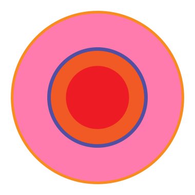 Soyut rastgele daireler geometrik dairesel öge